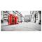 Designart - Phone Booths on Street - Cityscape Canvas Print